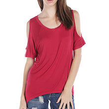 Amazing Sexy Loose Short Sleeve Shirt Women Casual T-shirt Style