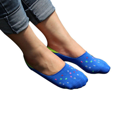 Amazmen's Invisibile Short Socks Cotton Blends Antiskid Socks