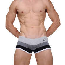 AmazingMen's Sexy UnderwearStriped Cotton Boxer Underpants M L XL