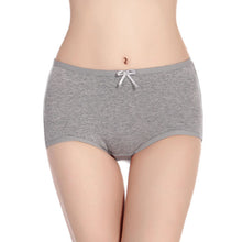 Amazing Women Underwear Panties Bow Mid Waist Cotton Briefs Ladies M L XL