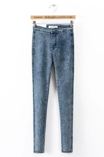 American Apparel AA High Waist Skinny Jeans Stretch Legging Long Pencil Pants Slim fit Denim Trousers S - XXL 4 colors