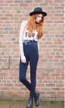 American Apparel AA High Waist Skinny Jeans Stretch Legging Long Pencil Pants Slim fit Denim Trousers S - XXL 4 colors