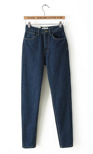 American Apparel AA High waist Denim Jeans Retro Street Harem Pants Legging Trousers Dark blue , Light blue