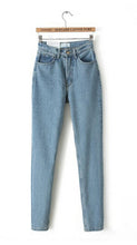 American Apparel AA High waist Denim Jeans Retro Street Harem Pants Legging Trousers Dark blue , Light blue