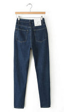 American Apparel AA High waist Denim Jeans Retro Street Harem Pants Legging Trousers Dark blue , Light blue