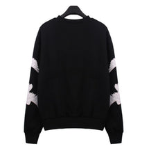 Appliques Embroidery Lace Pigeon Pullovers Sweatshirt Women Diamond Bird eye Long Sleeve O neck Hoodies Sweats Jumpers Femme