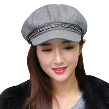 artist-womens-warm-wool-beret-hat-for-women-beading-mesh-lining-cap-casual-dome-bare-chapeu-feminino-boina BBL
