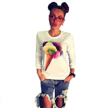 Casual Sweatshirt Women Ice Cream 3D Printed Tracksuits O Neck Long Sleeve Pull Femme Plus Size Tracksuits For Women