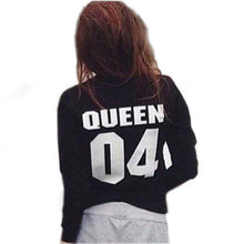 Casual Couple Sweatshirt Pullover Couples Hoodies Sweatshirts Letter Print King and Queen Hoodie GV289