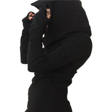 Women Long Sleeve Solid Black Slim Mini Dress Casual Street Hooded Dresses Bodycon Vestidos Sportwear Q0114