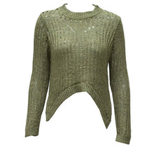 Sexy Cropped Knit Sweater Women Long Sleeve Pullovers And Sweaters Irregular Hem Pull Femme Knitwear Tops