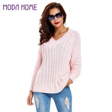 women-cable-knitted-sweater-solid-ribbed-v-neck-raglan-sleeve-casual-black-jumper-pull-femme-hiver-sweater-mujer BBL
