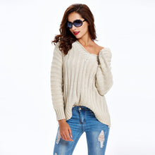 women-cable-knitted-sweater-solid-ribbed-v-neck-raglan-sleeve-casual-black-jumper-pull-femme-hiver-sweater-mujer BBL