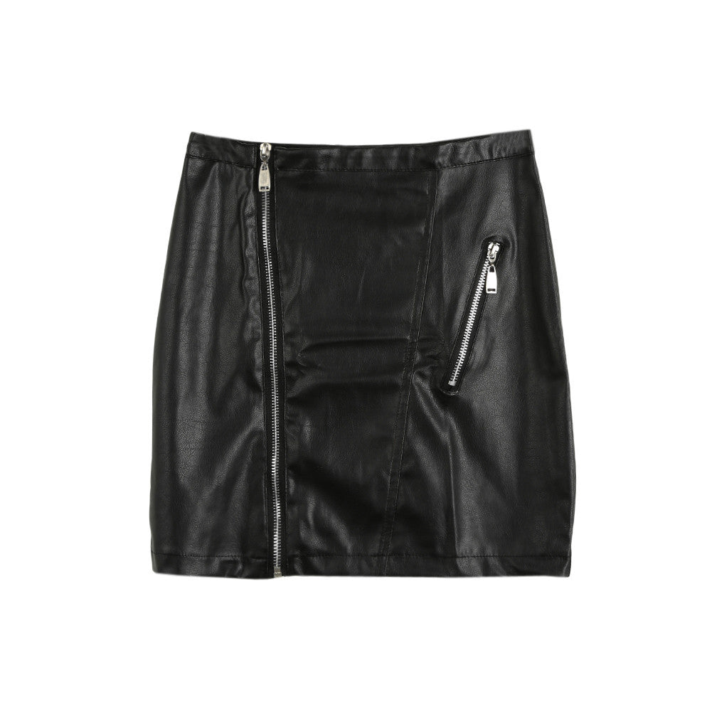 fashion-women-pu-skirt-leather-zipper-lolita-bodycon-skirt-mid-rise-waist-solid-night-club-clubwear-black-falda-mujer BBL
