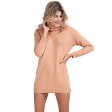 Halter Turtleneck Sweater Women Elegant Black Knitted Pullover Jumper Casual Long Tops Pull Femme