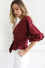 Sexy Women Off TheShoulder V Neck Blouse Puff Sleeve Bowknot Waist Bandage Skinny Shirts Tops Plus Size