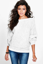 Sexy Ladies Warm Pullovers Long Sleeved Loose Casual Knitted Sweater Tops Women' Clothings LX096