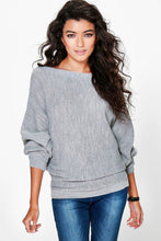 Sexy Ladies Warm Pullovers Long Sleeved Loose Casual Knitted Sweater Tops Women' Clothings LX096