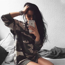 Women's Sweatshirts Hoodies Army Camouflage Hoodies Outerwears Women Casual Long Sleeve Hoodies GV335