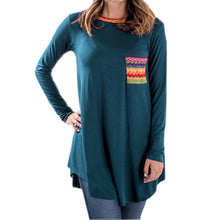 Asymmetric Shirts Turtle Neck Women Long Shirts with Geometry Pockets Long Sleeved Bottoming Blouse LX066