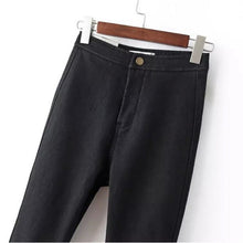 Black Jeans Woman With Fleece High Waist Jeans Skinny Pants Stretch Thick Warm Pencil Jeans Denim Trousers