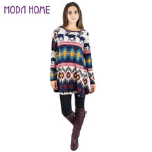 women-mini-christmas-dress-deer-print-long-sleeves-party-clothing-loose-costumes-shirtdress-brown-blue-long-blouse BBL