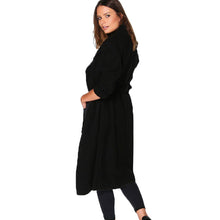 Woolen Trench Long Big Turn Down Collar Women Trench With Belt Slim Cardigan Long Coat XXL