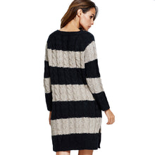 women-knit-sweater-dress-striped-contrast-twist-pullover-jumper-sequined-casual-loose-knitwear-red-grey-tricot BBL