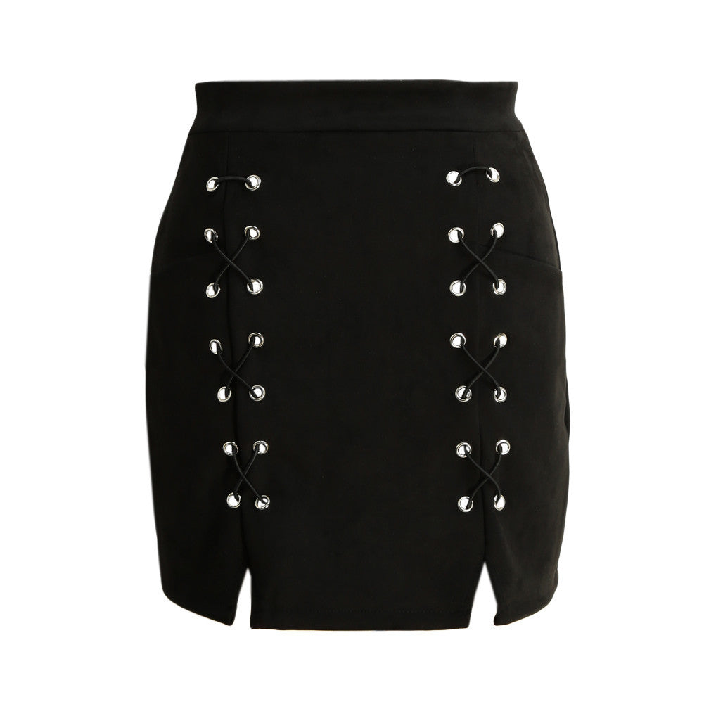 women-lace-up-suede-leather-pencil-skirt-high-waist-zip-back-split-bodycon-short-saia-retro-harajuku-preppy-skirt BBL