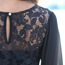 Women Solid Color Chiffon Blouse Shirts O-neck Long Sleeve Button Lace Chiffon Shirts Blusas Casual Loose Blouses M0405