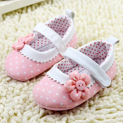 baby-girls-mary-janes-shoes-infant-toddler-flower-dot-soft-sole-crib-first-walkers BBL