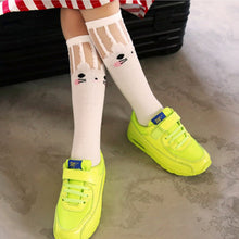 baby-kids-high-knee-socks-school-cartoon-cat-lace-solid-stockings-leg-warmer-for-girls-y2 BBL