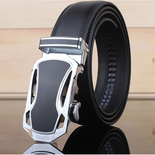 Belt men automatic buckle brand designer leather belts for business men which and luxury for man