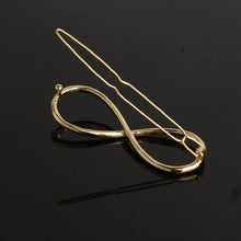 Fashion Infinity Gold Barrette Hairpin Hair Clip Headband For Women Perfect Gift