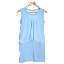 big-sale-women-dress-chiffon-o-neck-office-dress-sleeveless-csual-bodycon-dress-vestidos-blue-white-olus-size BBL