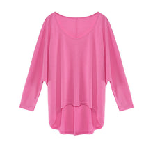 Big Size Loose T Shirt Women Casual Irregular Long Sleeve Tee Shirts O neck Solid Oversized Women Tops Plus Size Women Clothing