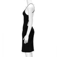 Black Sexy Backless Bandage Dress Club Party Dresses Robe Femme Deep V Neck Back Knot Bodycon Dress Back Open Club Dress