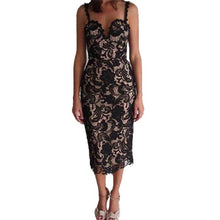 Black White Lace Dress Strap Crochet Party Dresses For Women Hollow Out Sexy Bodycon Dress Slim Mid Dress Plus Size