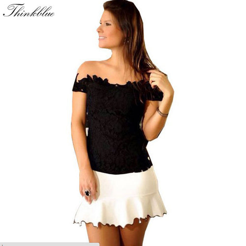 Blusa Feminina Sexy Black Lace Crochet Women Blouses Mesh Patchwork Blusas Shirt Women Plus Size Women Tops Camisa