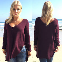 Blusa Shirts Blouses Women Sexy V-neck Loose Casual Long Sleeve Shirts Tops Q0034
