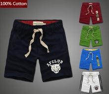 Cotton Beach Shorts for Man Swimmer Short Pants Men Casual Sporting Short Trousers JMS