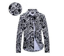 Brand Men Shirt Fashion Mens Casual Button Down Slim Fit Long Sleeve Formal Dress Shirts