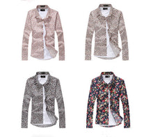 Brand Men Shirt Fashion Mens Casual Button Down Slim Fit Long Sleeve Formal Dress Shirts
