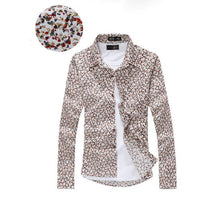 Brand Men Shirt Fashion Mens Casual Button Down Slim Fit Long Sleeve Formal Dress Shirts
