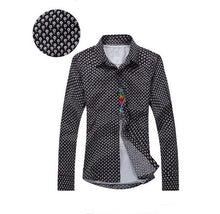 Brand Men Shirt Fashion Mens Casual Button Down Slim Fit Long Sleeve Formal Dress Shirts