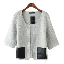 Cardigan Jacket Half Sleeve Women Jacket Coat Knitted Sweater Cardigan Plus Size Coat For Women
