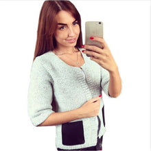 Cardigan Jacket Half Sleeve Women Jacket Coat Knitted Sweater Cardigan Plus Size Coat For Women