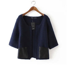 Cardigan Jacket Half Sleeve Women Jacket Coat Knitted Sweater Cardigan Plus Size Coat For Women