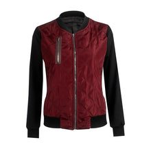 Down Jacket Coat Streetwear Cool Grid Women Jacket Long Sleeve Bomber Jacket 3 Colors S/M/L/XL