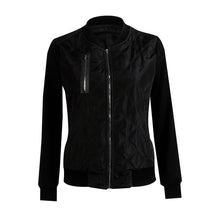 Down Jacket Coat Streetwear Cool Grid Women Jacket Long Sleeve Bomber Jacket 3 Colors S/M/L/XL